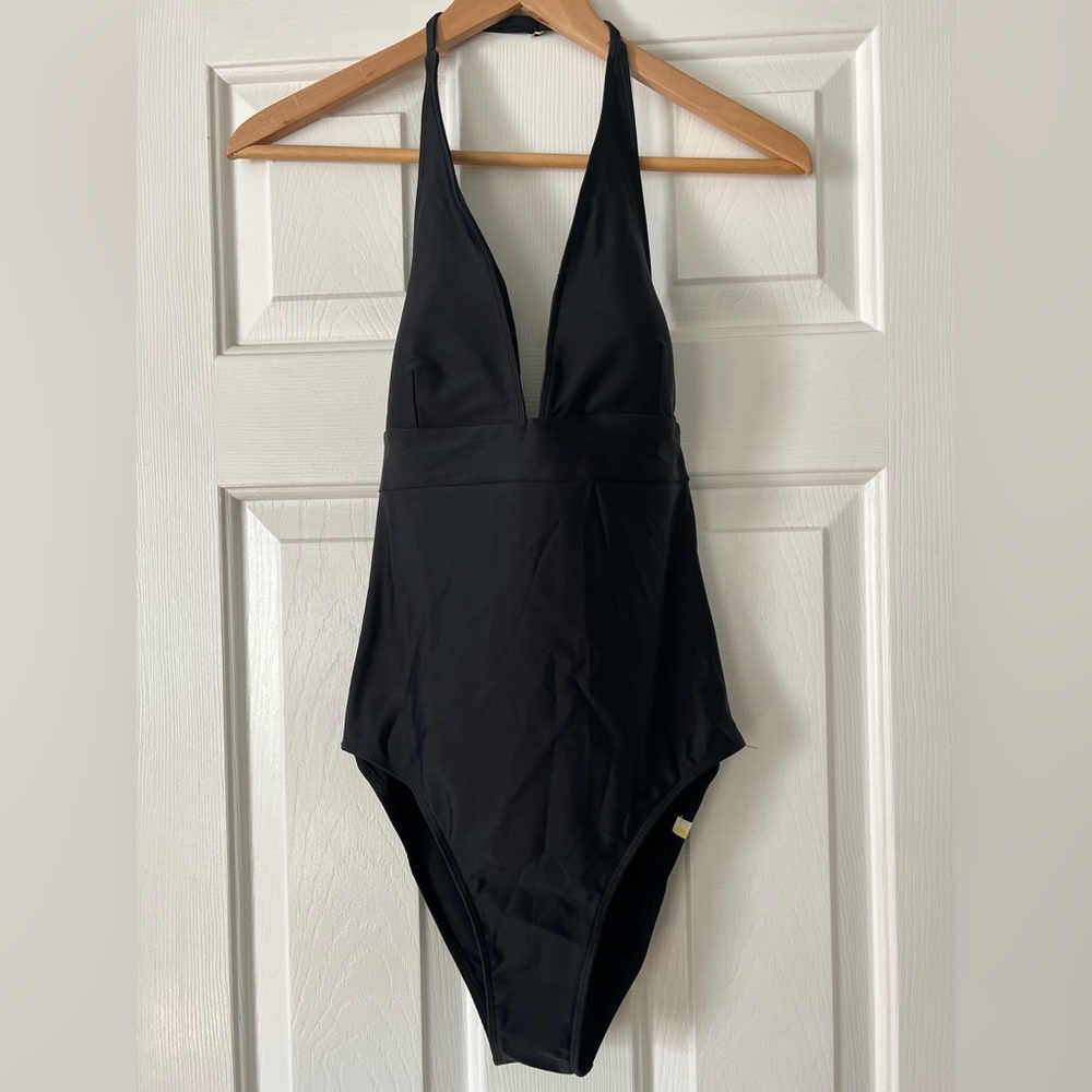 Summersalt one piece Halter plunge swim suit